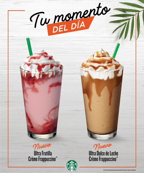 Porque MUCHO nunca es suficiente: Starbucks presenta sus nuevos Ultra  Frappuccinos - Moscu Agencia